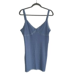 Blue Garage Women's Bodycon Lace Trim Mini Dress